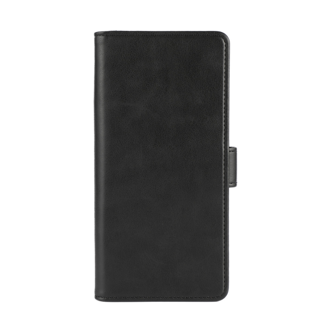 Essentials Motorola Moto G24 Power PU plånboksfodral med 3-kortplatser, Svart