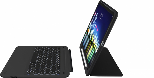 ZAGG Slim book go voor iPad Pro 11", Scandinavische lay-out, Zwart
