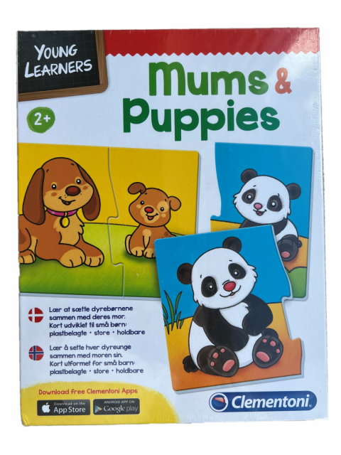Clementoni Young Learners Mums & Puppies, Noors & Deens