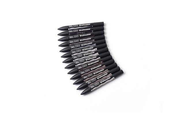 Winsor Brushmarker 12st, Greys