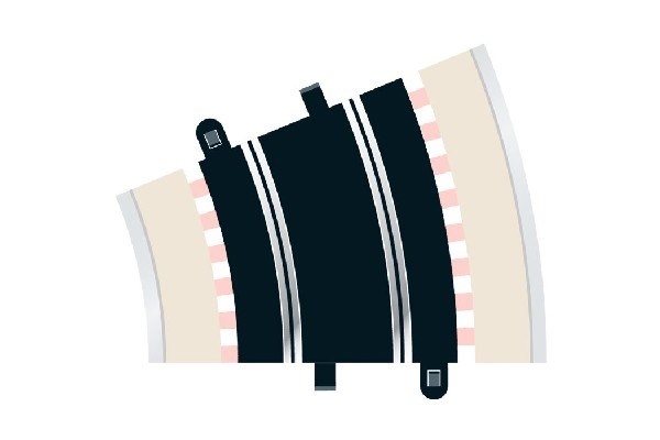 Scalextric 2st Rad 3 ytterkurva 22.5°