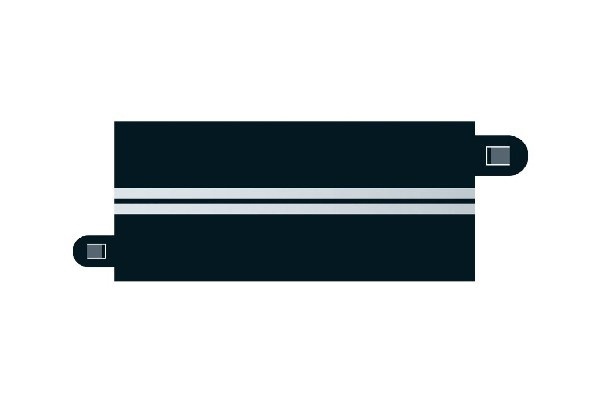 Scalextric 4st halv raka - ett spår