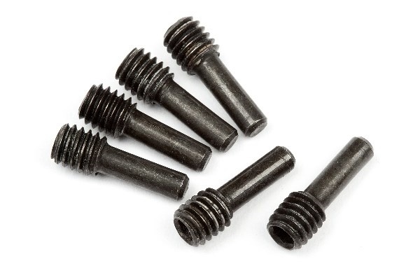 Screw Shaft M4X2.5X12Mm (Black/6Pcs)