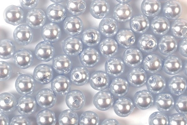 Plastpärlor 3mm 500g, Ljusblå
