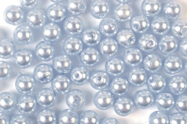 Plastpärlor 4mm 500g Ljusblå