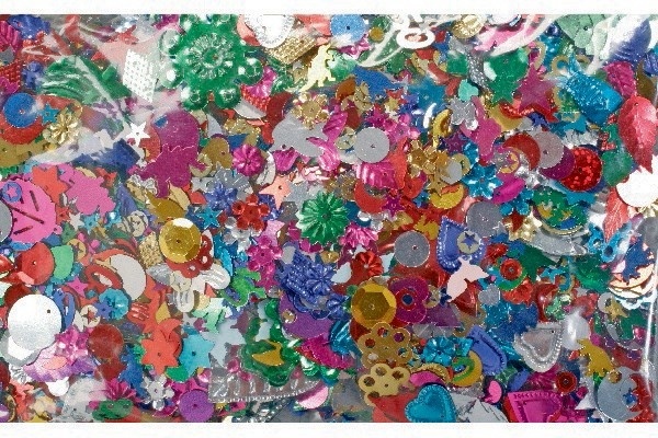 Paljettmix 1000g 10-35 mm