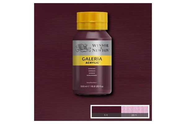 Galeria Acrylic 500Ml Burgundy 075