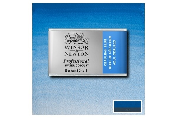 Prof Water Colour Pan/W Cerulean Blue 137
