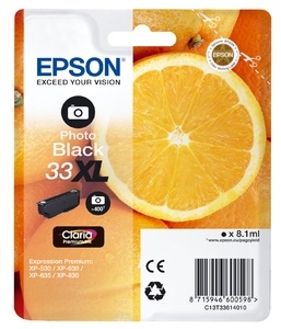 Epson Oranges C13T33614010 bläckpatroner 1 styck Original Fotosvart