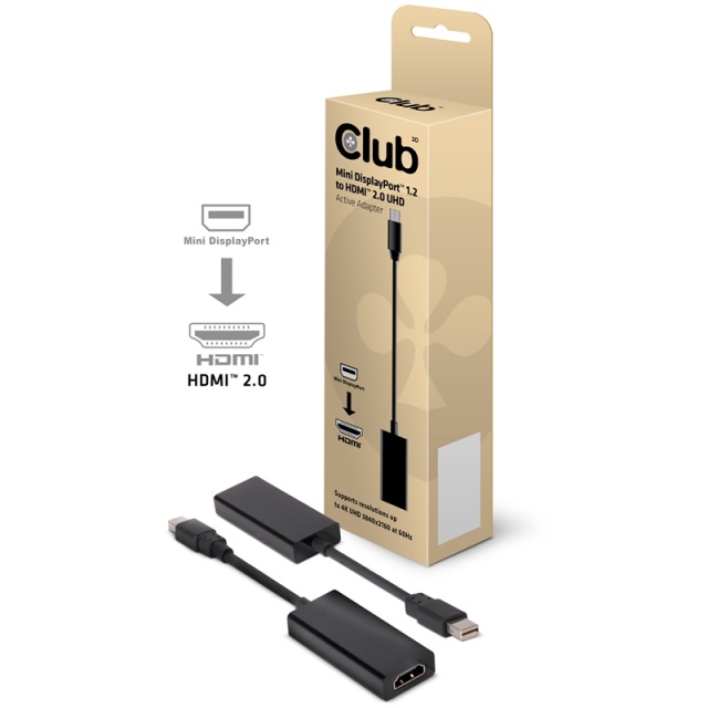 Club 3D Mini Displayport 1.2 - HDMI 2.0 Adapter CAC-2170