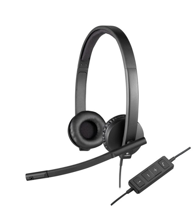 Logitech H570e Headset Huvudband Svart