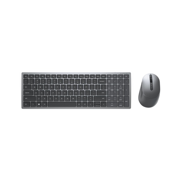 DELL KM7120W tangentbord Trådlös RF + Bluetooth QWERTY Nordic Grå, Titan