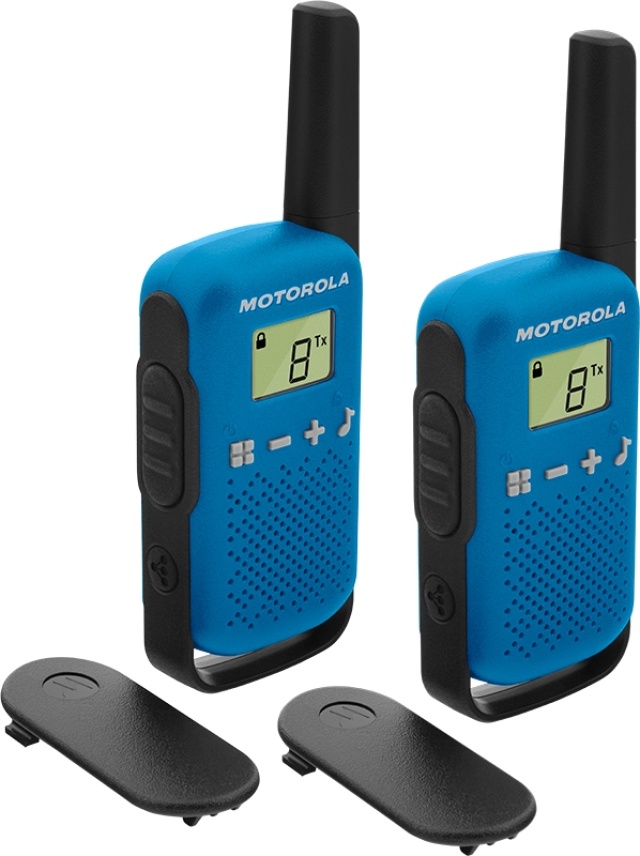 Motorola TALKABOUT T42 twee-weg radio 16 kanalen Zwart, Blauw