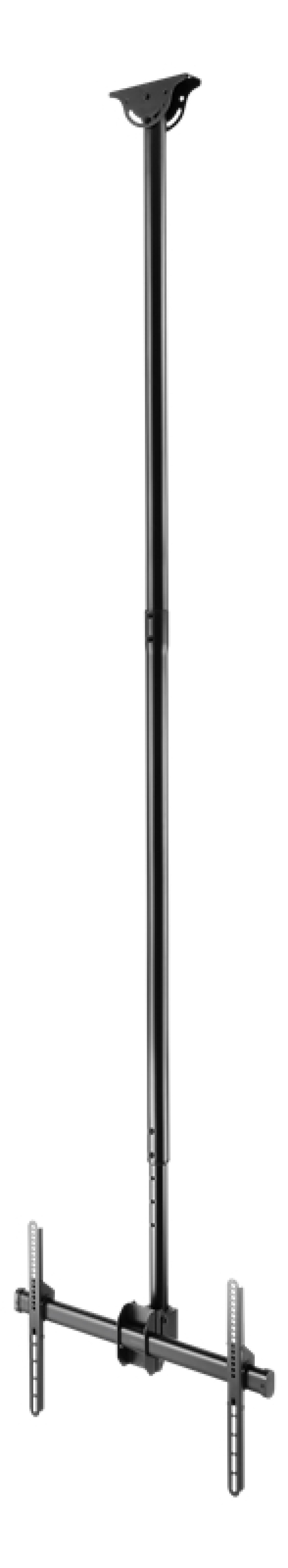 DELTACO Office Telescopisch Enkel TV Plafond, 2500mm-3000mm, 50kg, 37"-70