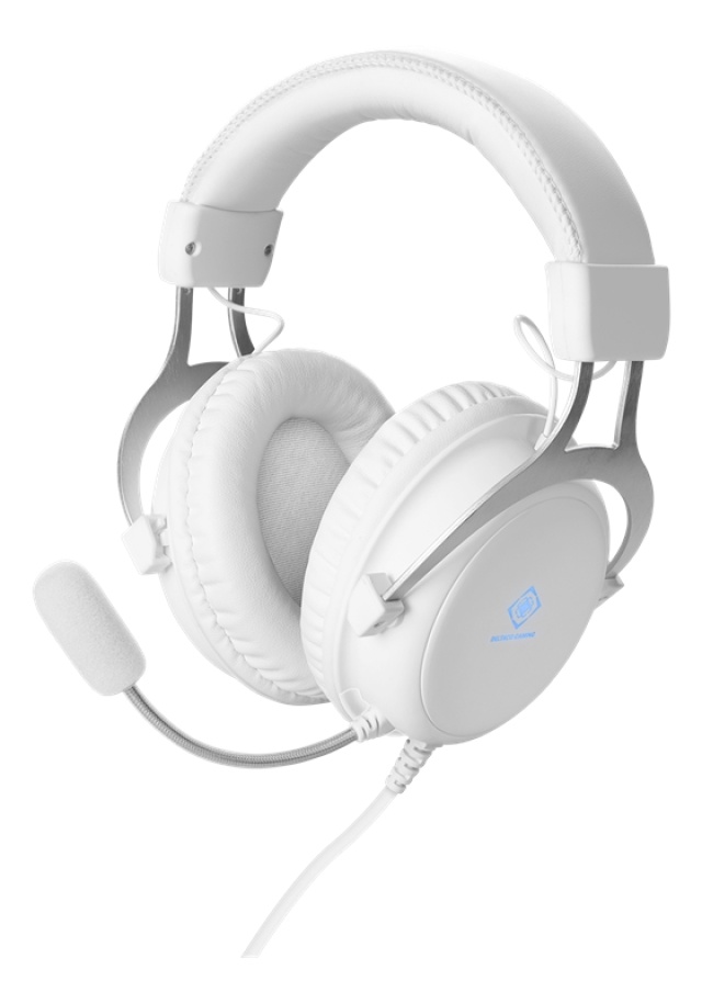 WHITE LINE WH85 Stereo gaming headset, 57mm drivers, white