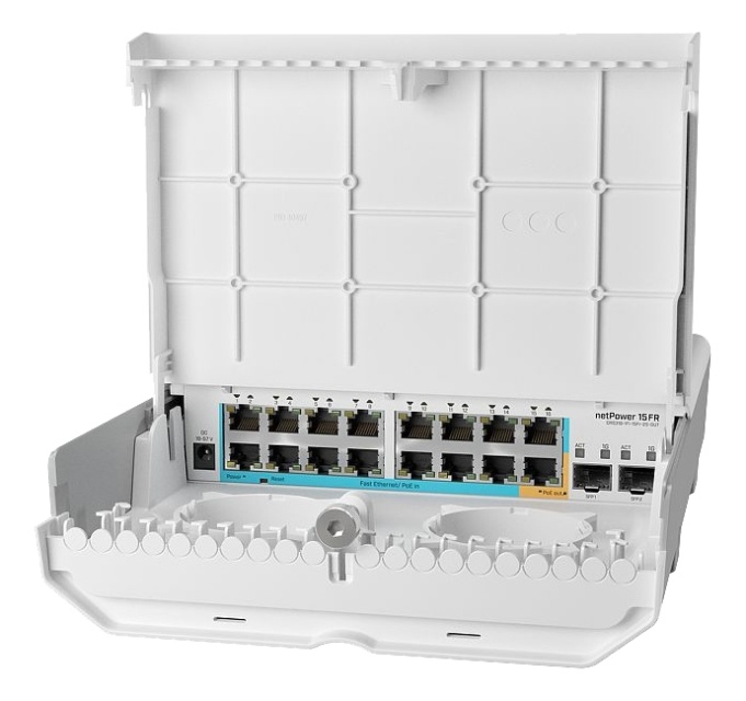 MikroTik CRS318-1Fi-15Fr-2S-OUT outdoor 18p switch 15 PoE and SFP
