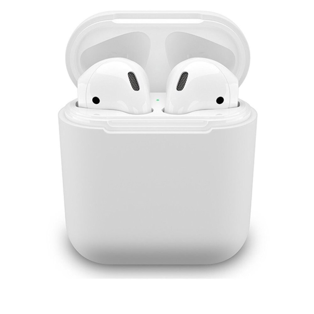 Siliconen beschermhoesje voor Apple Airpods, wit