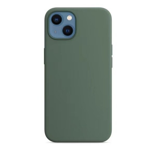 Silicone hoesje voor iPhone 14 Plus, groen
