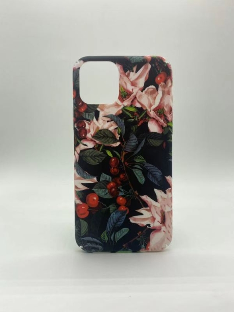 Marmer hoesje met kers voor iPhone 11