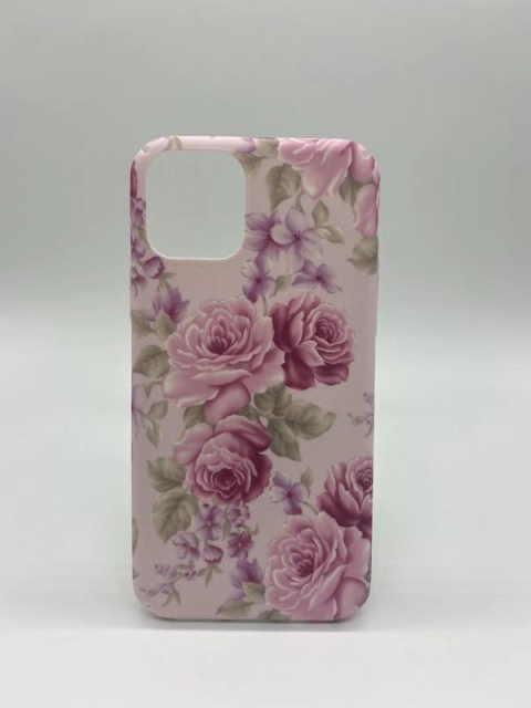 Marmer hoesje met helder bloemenpatroon voor iPhone 11 Pro Max