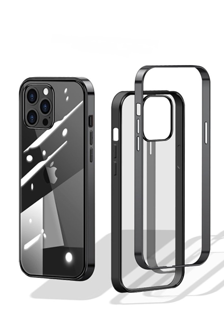 Stijlvol hoesje met gekleurde randen voor iPhone 12 Mini