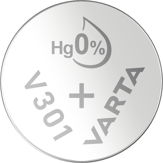 Varta V301/SR43 Zilveren Munt Horloge J-Pack