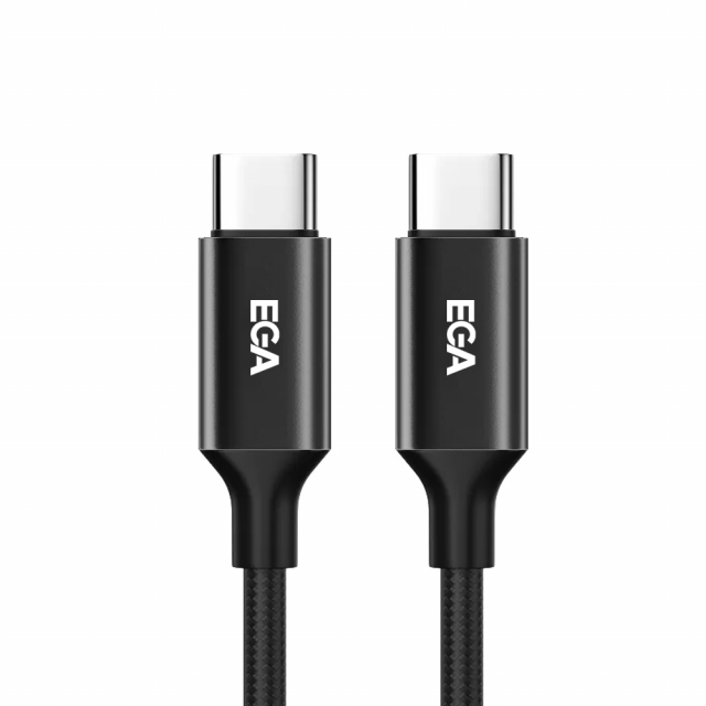 Snel opladen USB-C naar USB-C 3A , 1m, Zwart