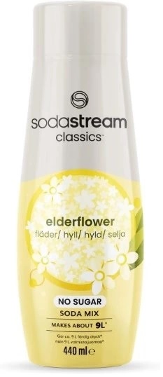 Sodastream Vlierbloesem zonder suiker 440 ml, maakt ongeveer 9 liter drank als eindproduct