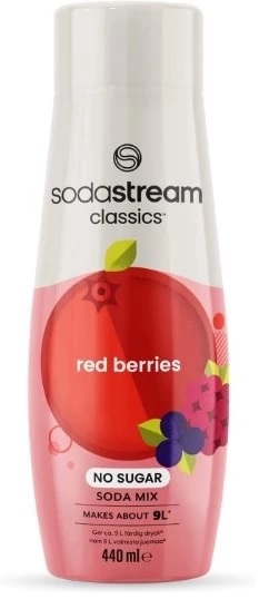 Sodastream Rode Bessen Zonder Suiker 440ml, Levert ongeveer 9 liter drank op
