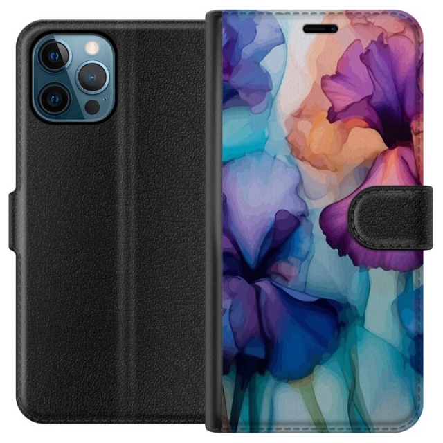 Portemonnee-hoesje voor Apple iPhone 12 Pro Max met Magische bloemen ontwerp