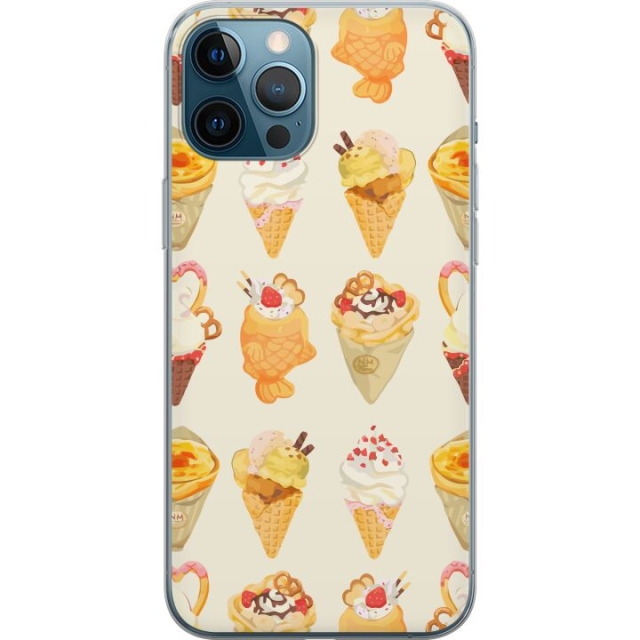 Mobiele hoes voor Apple iPhone 12 Pro Max met Glasachtig ontwerp