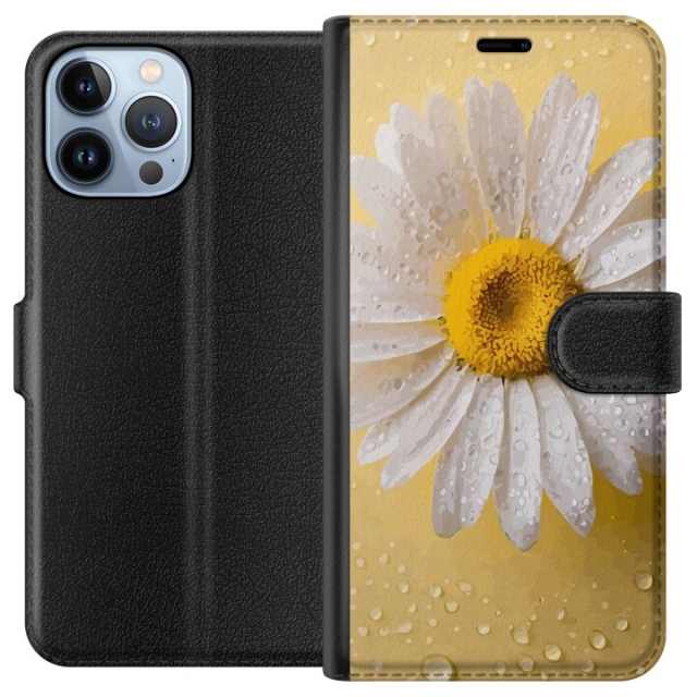 Portemonnee-hoesje voor Apple iPhone 13 Pro Max met Porseleinbloem ontwerp