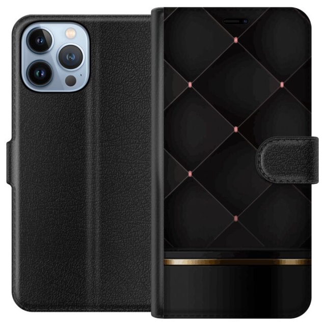 Portemonnee-hoesje voor Apple iPhone 13 Pro Max met Luxe lijn ontwerp