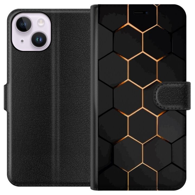 Portemonnee-hoesje voor Apple iPhone 14 met Luxe Patroon ontwerp