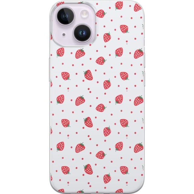 Mobiele hoes voor Apple iPhone 14 met Aardbeien ontwerp