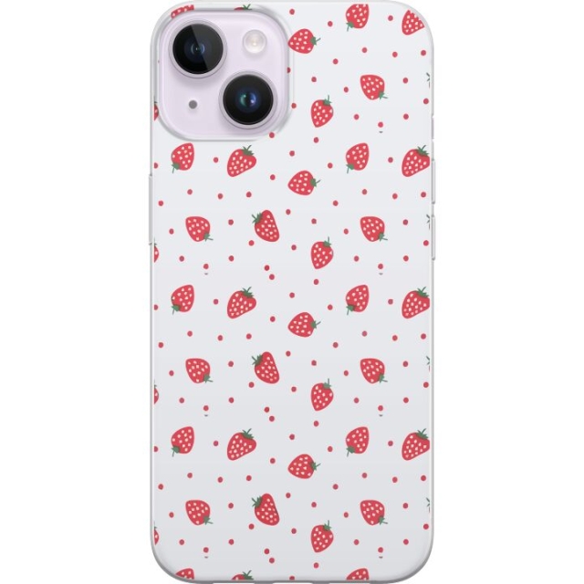 Mobiele hoes voor Apple iPhone 14 Plus met Aardbeien ontwerp