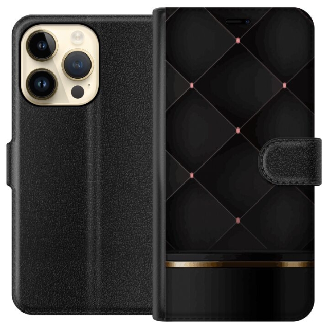 Portemonnee-hoesje voor Apple iPhone 15 Pro met Luxe lijn ontwerp