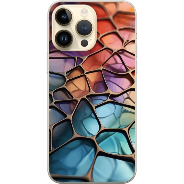 Mobiele hoes voor Apple iPhone 15 Pro Max met Metallic patroon ontwerp