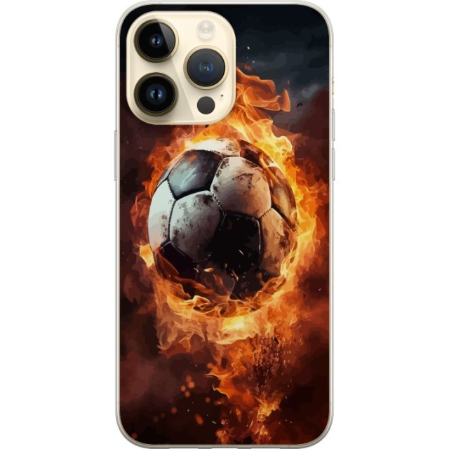 Mobiele hoes voor Apple iPhone 15 Pro Max met Voetbal ontwerp