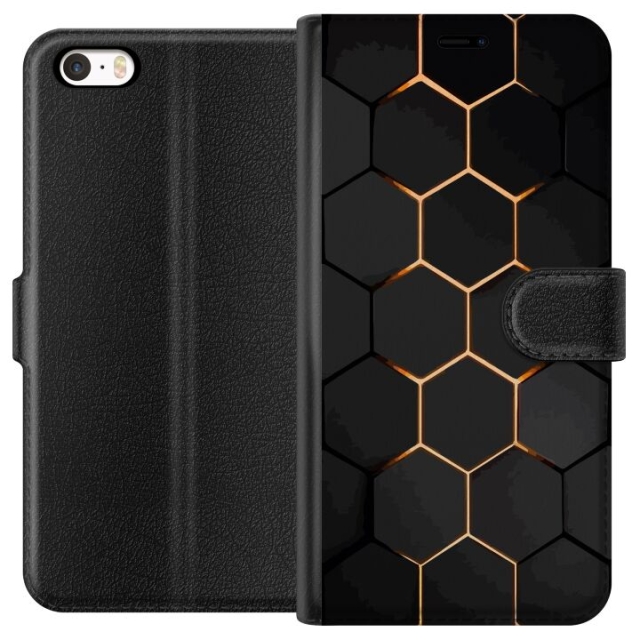 Portemonnee-hoesje voor Apple iPhone 5s met Luxe Patroon ontwerp