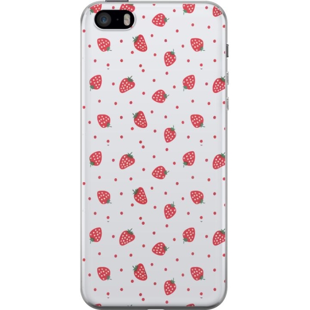 Mobiele hoes voor Apple iPhone 5s met Aardbeien ontwerp