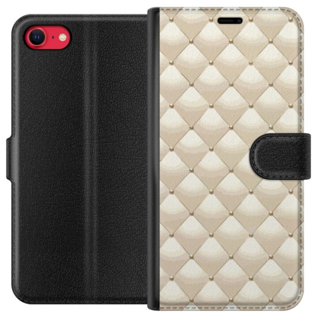 Portemonnee-hoesje voor Apple iPhone 7 met Goudglans ontwerp