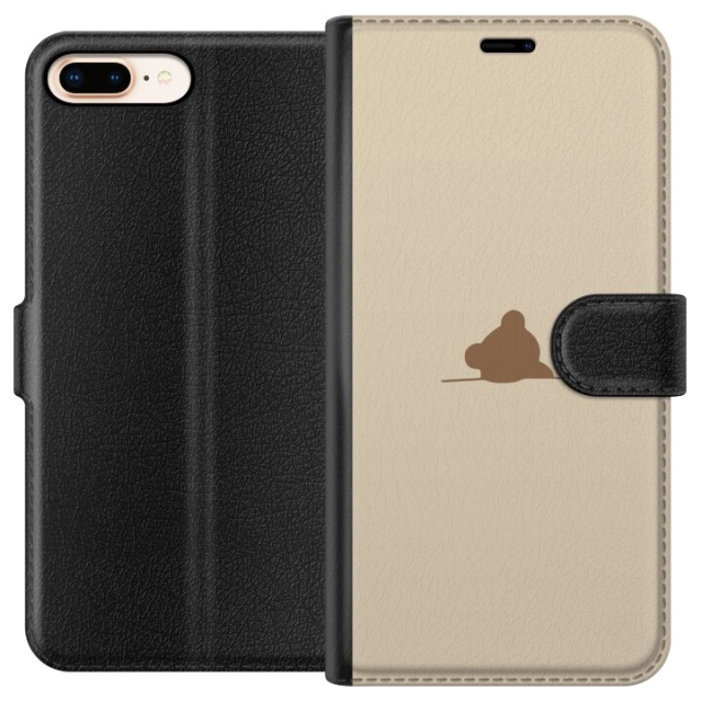 Portemonnee-hoesje voor Apple iPhone 7 Plus met Nalle ontwerp