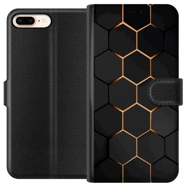 Portemonnee-hoesje voor Apple iPhone 7 Plus met Luxe Patroon ontwerp