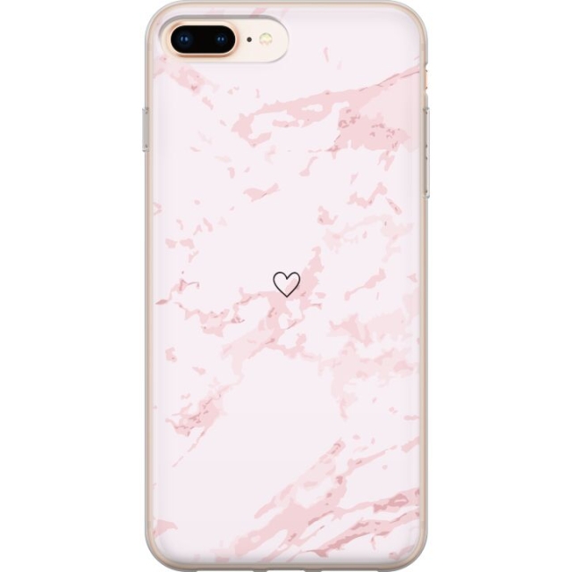 Mobiele hoes voor Apple iPhone 7 Plus met Roze Hart ontwerp