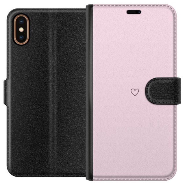 Portemonnee-hoesje voor Apple iPhone X met Hart ontwerp