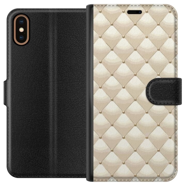 Portemonnee-hoesje voor Apple iPhone X met Goudglans ontwerp