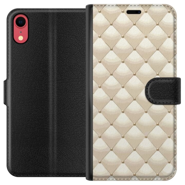 Portemonnee-hoesje voor Apple iPhone XR met Goudglans ontwerp