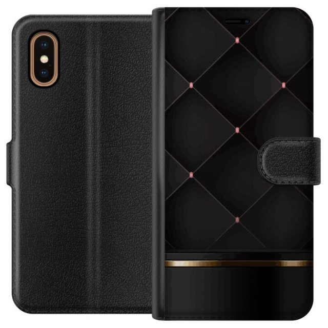 Portemonnee-hoesje voor Apple iPhone XS Max met Luxe lijn ontwerp