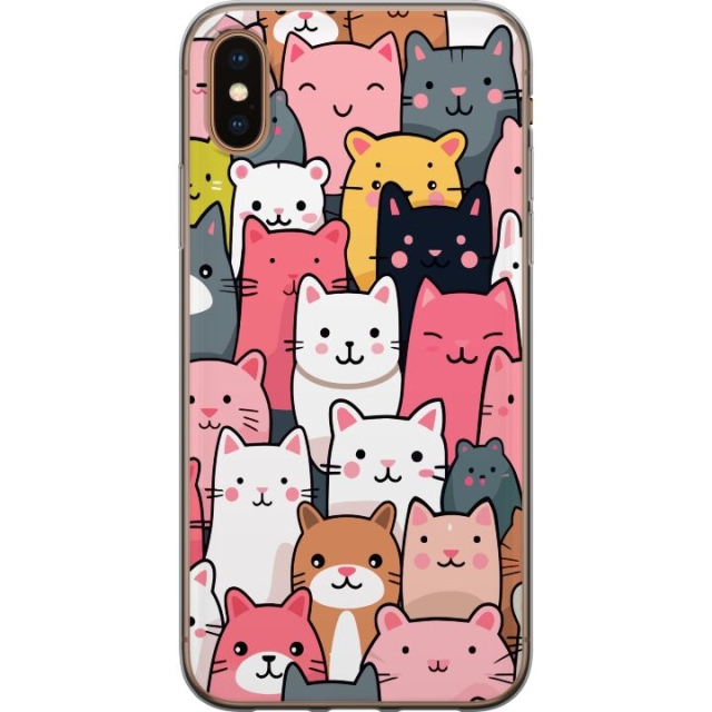 Mobiele hoes voor Apple iPhone XS Max met Kattenpatroon ontwerp